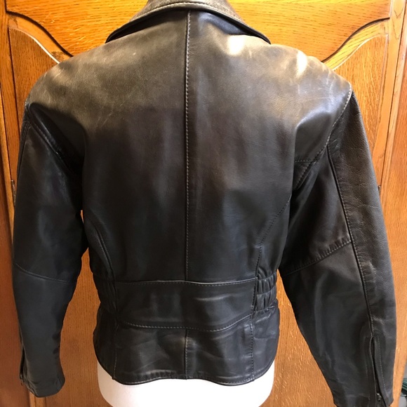 Leather Motorcycle riding jacket - Picture 2 of 7